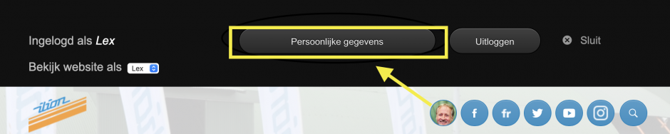 Persoonlijke Gegevens via website